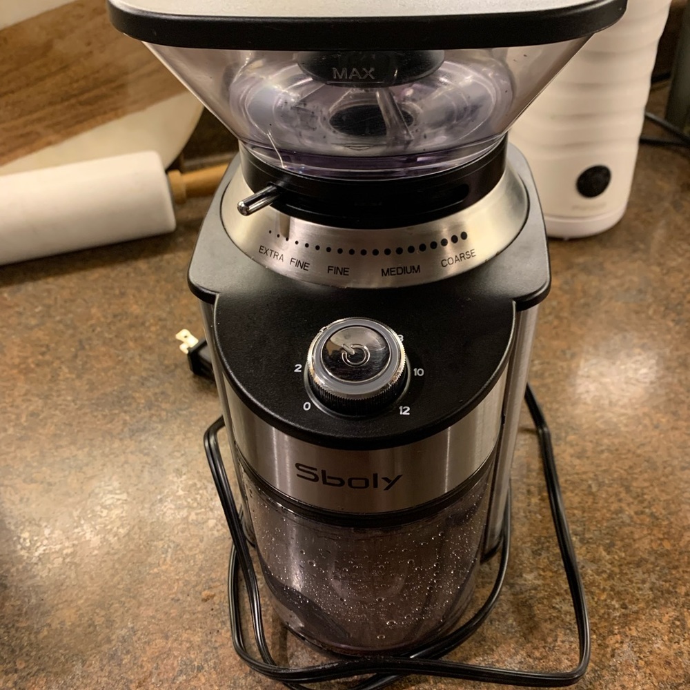 Sboly SYCG-801 Conical Electric burr Coffee Grinder Auto-off 19 Setting 12 Cup